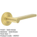 Elegant Knurled Satin Brass Door Handle Stylish Interiors Solid Brass Interior Handle-1