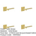 PACK Elegant Square Stepped Rose Satin Brass Door Handle Modern Interiors Solid Brass Interior Handle-1