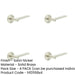 PACK Sleek Satin Nickel Chamfered Rose Door Handle Modern Interiors Solid Brass Interior Handle-1