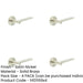 PACK Elegant Satin Nickel Door Handle with Stepped Rose Design Solid Brass Interior Handle-1