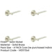 PACK Satin Nickel Reeded Rose Door Handle Modern Homes Solid Brass Interior Handle-1