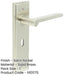 Satin Nickel Door Handle Lock Backplate Elegant Interiors Solid Brass Interior Handle-1