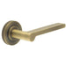 Elegant Antique Brass Knurled Door Handle Modern Homes Solid Brass Interior Handle