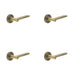 PACK Elegant Antique Brass Knurled Door Handle Modern Homes Solid Brass Interior Handle