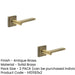 PACK Antique Brass Square Stepped Door Handle Elegant Interiors Solid Brass Interior Handle (2)-1
