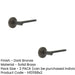 PACK Reeded Rose Dark Bronze Door Handle Elegant Interiors Solid Brass Interior Handle (2)-1