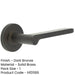 Elegant Knurled Rose Door Handle Dark Bronze Finish Solid Brass Interior Handle-1