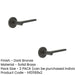 PACK Elegant Knurled Rose Door Handle Dark Bronze Finish Solid Brass Interior Handle (1)-1