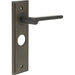 Elegant Dark Bronze Door Handle Bathrooms Solid Brass Interior Handle