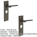 PACK Elegant Dark Bronze Door Handle Bathrooms Solid Brass Interior Handle (1)-1