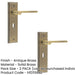 PACK Antique Brass Door Handle Lock Backplate Elegant Homes Solid Brass Interior Handle (1)-1