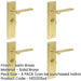 PACK Satin Brass Bathroom Door Handle Backplate with Turn Release Solid Brass Interior Handle-1