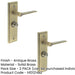 PACK Antique Brass Door Handle with Backplate Bathroom Turn Release Mechanism Solid Brass Interior Handle (1)-1