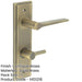 Antique Brass Door Handle with Backplate Bathroom Elegant Turn Release Design Solid Brass Interior Handle-1