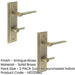 PACK Antique Brass Door Handle with Backplate Bathroom Elegant Turn Release Design Solid Brass Interior Handle (1)-1