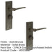 PACK Elegant Dark Bronze Bathroom Door Handle with Backplate Turn Release Solid Brass Interior Handle (14)-1