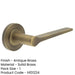 Antique Brass Door Handle Plain Rose Classic Modern Interiors Solid Brass Interior Handle-1