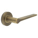 Antique Brass Door Handle Plain Rose Classic Modern Interiors Solid Brass Interior Handle