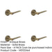 PACK Antique Brass Door Handle Plain Rose Classic Modern Interiors Solid Brass Interior Handle-1