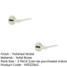 PACK Elegant Polished Nickel Door Handle Plain Rose Classic Modern Interiors Solid Brass Interior Handle (1)-1