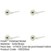PACK Elegant Polished Nickel Door Handle Chamfered Rose Solid Brass Interior Handle-1