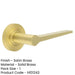 Elegant Satin Brass Door Handle Plain Rose Modern Traditional Interiors Solid Brass Interior Handle-1