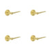PACK Elegant Satin Brass Door Handle Plain Rose Modern Traditional Interiors Solid Brass Interior Handle