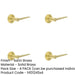 PACK Elegant Satin Brass Door Handle Stepped Rose Modern Traditional Interiors Solid Brass Interior Handle-1