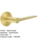 Elegant Satin Brass Door Handle Reeded Rose Timeless Style Solid Brass Interior Handle-1
