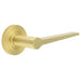 Elegant Solid Brass Door Handle Knurled Rose Satin Finish Solid Brass Interior Handle