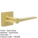 Elegant Satin Brass Door Handle Square Rose Classic Modern Interiors Solid Brass Interior Handle-1