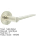 Elegant Satin Nickel Door Handle Knurled Rose Modern Classic Interiors Solid Brass Interior Handle-1
