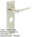 Satin Nickel Bathroom Door Handle Backplate Stylish Durable Solid Brass Interior Handle-1