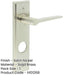 Satin Nickel Bathroom Door Handle with Backplate Modern Brass Lever Design Solid Brass Interior Handle-1