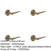 PACK Elegant Solid Brass Door Handle Reeded Rose Antique Finish Solid Brass Interior Handle-1