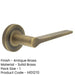 Antique Brass Door Handle Knurled Rose Classic Modern Design Solid Brass Interior Handle-1