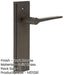 Elegant Dark Bronze Door Handle Latch Backplate Modern Homes Solid Brass Interior Handle (1)-1