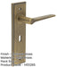 Elegant Antique Brass Door Handle Lock Backplate Modern Homes Solid Brass Interior Handle-1