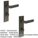 PACK Elegant Dark Bronze Bathroom Door Handle with Backplate Turn Release Solid Brass Interior Handle (16)-1