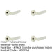 PACK Premium Chamfered Rose Door Handle Polished Nickel Finish Solid Brass Interior Handle-1