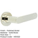 Stylish Knurled Door Handle Polished Nickel Finish Solid Brass Interior Handle-1