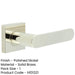 Stylish Polished Nickel Square Door Handle with Sprung Lever Solid Brass Interior Handle-1