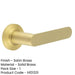 Elegant Chamfered Rose Satin Brass Door Handle Home Office Solid Brass Interior Handle-1