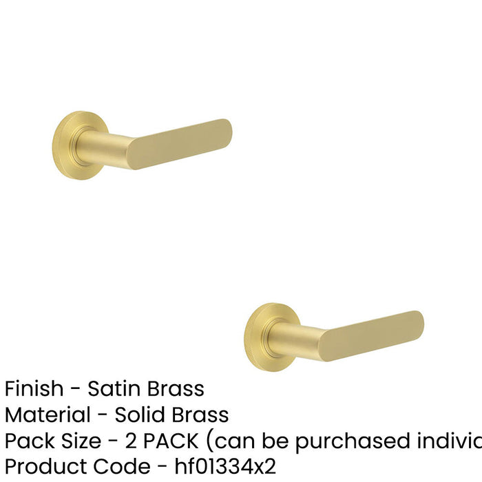 PACK Elegant Knurled Door Handle Satin Brass Modern Interiors Solid Brass Interior Handle (1)-1