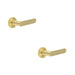 PACK Elegant Knurled Door Handle Satin Brass Modern Interiors Solid Brass Interior Handle (1)