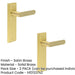 PACK Satin Brass Door Handle Latch Backplate Elegant Interiors Solid Brass Interior Handle (2)-1