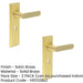 PACK Elegant Satin Brass Door Handle Lock Backplate Home Solid Brass Interior Handle (1)-1