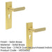 PACK Elegant Satin Brass Euro Backplate Door Handle Luxury Interiors Solid Brass Interior Handle (1)-1