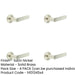 PACK Stylish Satin Nickel Door Handle with Chamfered Rose Solid Brass Interior Handle-1
