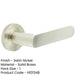 Satin Nickel Knurled Door Handle Elegant Interiors Solid Brass Interior Handle-1